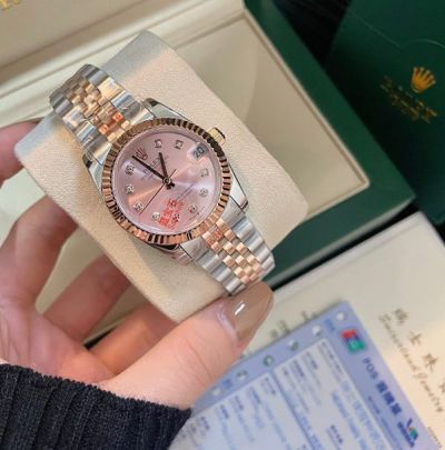 Rolex Datejust Imported Citizen Movement 316L Steel 31mm Jubilee Bracelet Women Two-tone Rose Gold Strap Watch